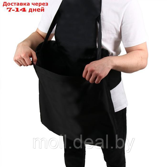 Фартук для сбора урожая, один карман на молнии, чёрный, "Кенгуру" - фото 4 - id-p227106363