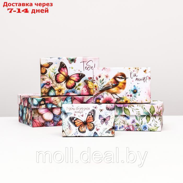 Набор коробок 10 в 1 "Птицы и бабочки" , 32,5 х 20 х 12,5 -12 х 7 х 4 см - фото 6 - id-p227075651