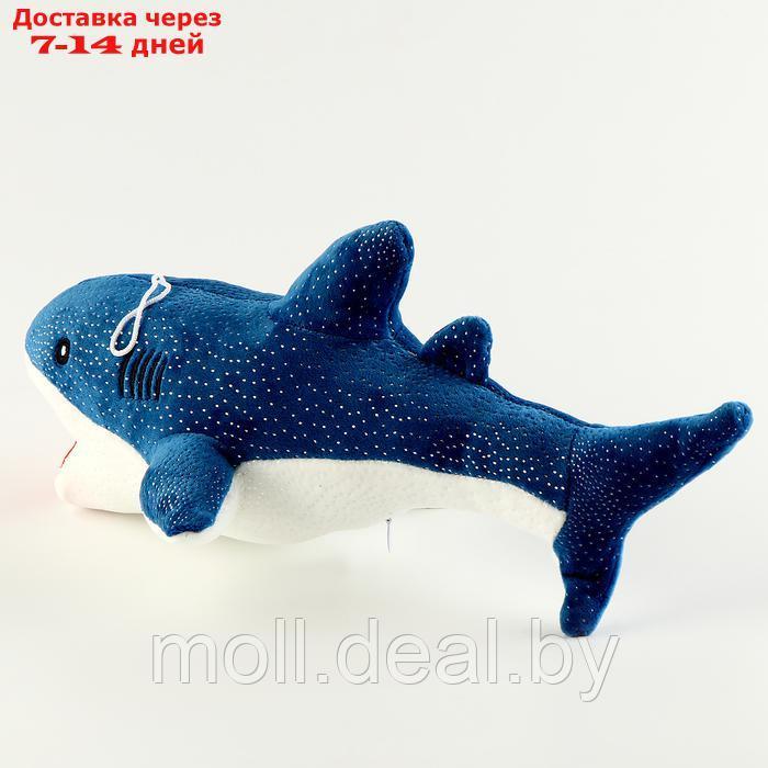 Мягкая игрушка "Акула", 35 см, цвет синий - фото 2 - id-p227091537