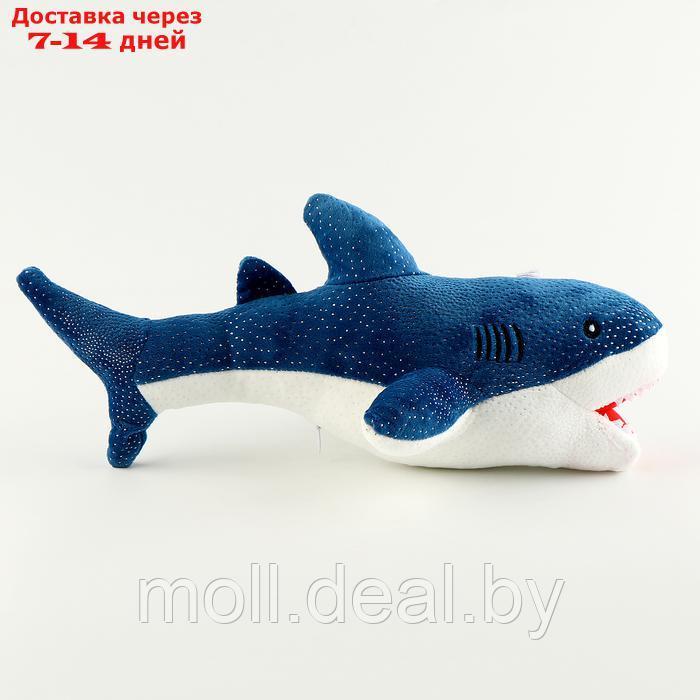 Мягкая игрушка "Акула", 35 см, цвет синий - фото 3 - id-p227091537