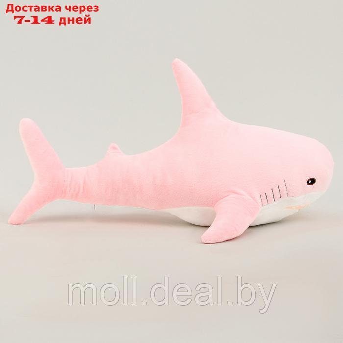Мягкая игрушка "Акула", 100 см, цвет розовый - фото 3 - id-p227091539