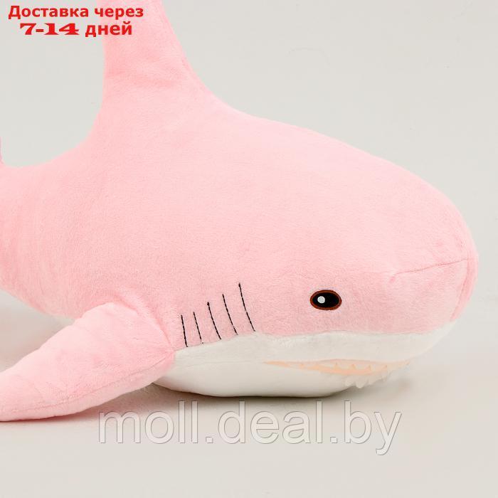 Мягкая игрушка "Акула", 100 см, цвет розовый - фото 4 - id-p227091539