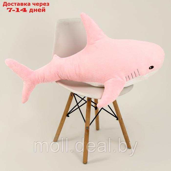 Мягкая игрушка "Акула", 100 см, цвет розовый - фото 5 - id-p227091539
