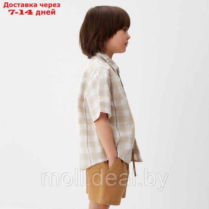 Рубашка для мальчика KAFTAN "Клетка", размер 30 (98-104) - фото 3 - id-p227085568