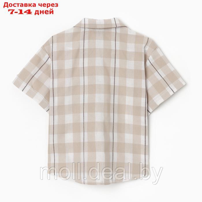Рубашка для мальчика KAFTAN "Клетка", размер 30 (98-104) - фото 8 - id-p227085568
