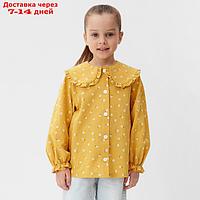 Рубашка детская с воротником KAFTAN, р.30 (98-104 см), желтый
