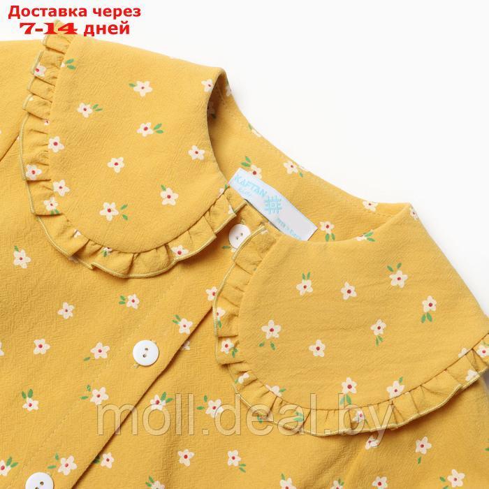Рубашка детская с воротником KAFTAN, р.30 (98-104 см), желтый - фото 3 - id-p227085569