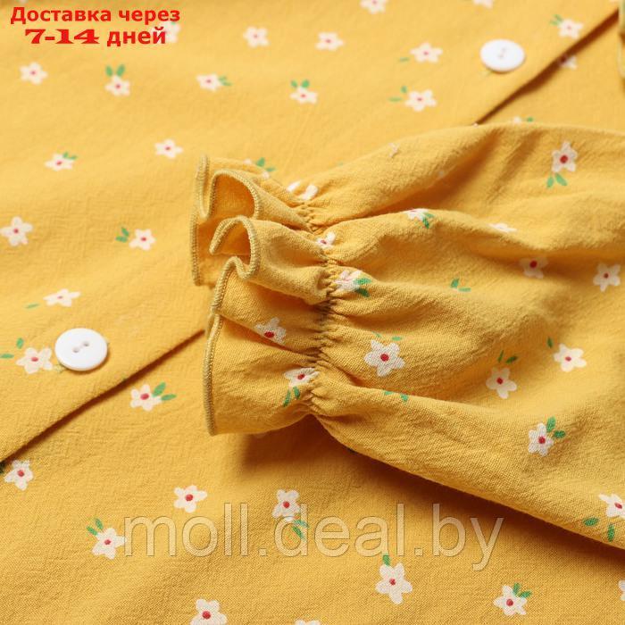 Рубашка детская с воротником KAFTAN, р.30 (98-104 см), желтый - фото 4 - id-p227085569
