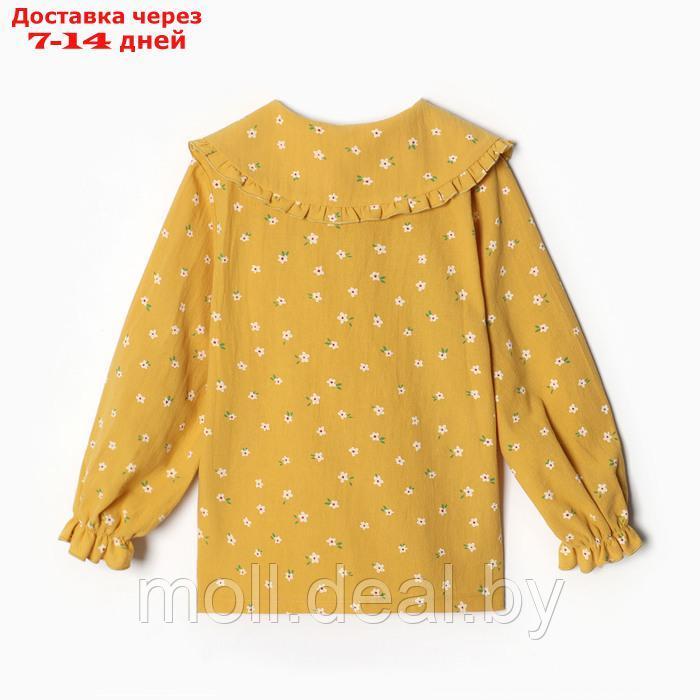 Рубашка детская с воротником KAFTAN, р.30 (98-104 см), желтый - фото 5 - id-p227085569