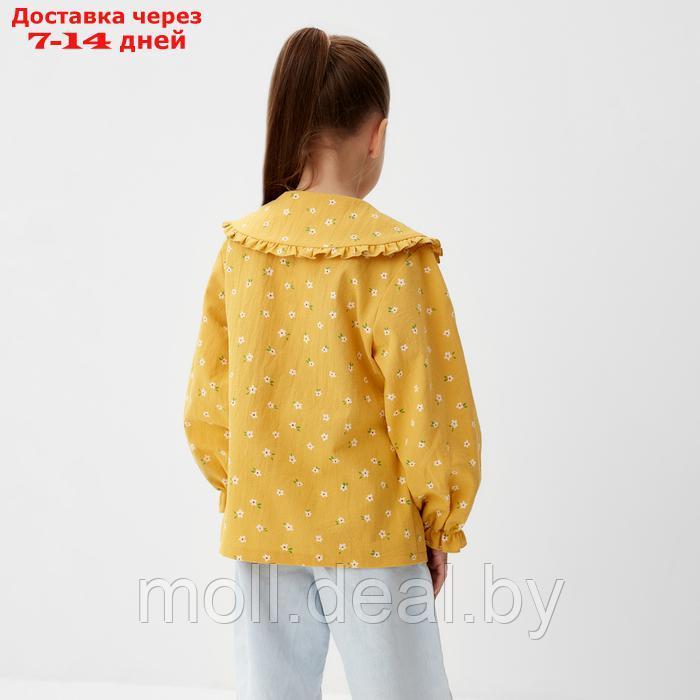 Рубашка детская с воротником KAFTAN, р.30 (98-104 см), желтый - фото 8 - id-p227085569