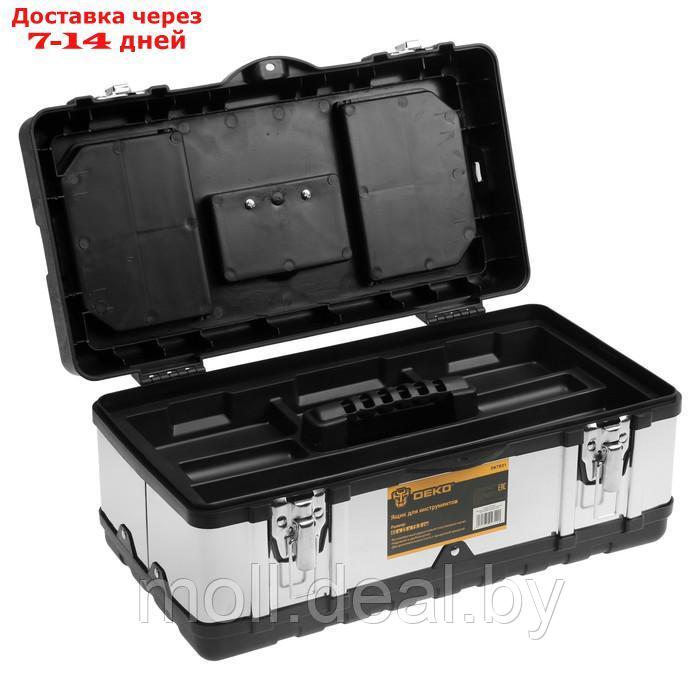 Ящик для инструментов DEKO DKTB31, металлический корпус и замки, 18", 450 х 250 х 195 мм - фото 3 - id-p227102118