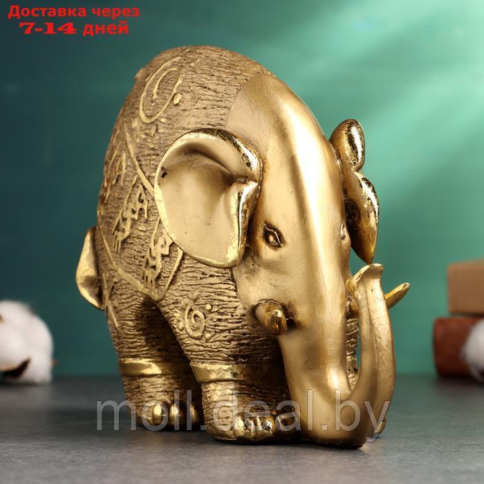 Фигура "Слон c символами" 18х25х11см, бронза - фото 1 - id-p227088563