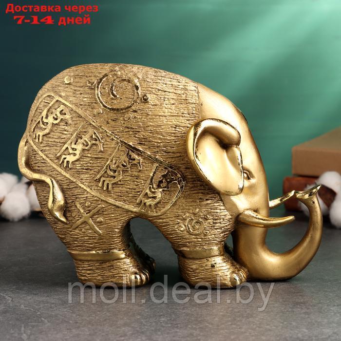 Фигура "Слон c символами" 18х25х11см, бронза - фото 4 - id-p227088563