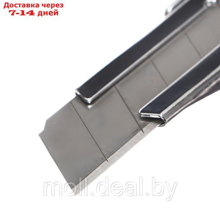 Нож канцелярский 18мм, металлический, автофиксатор, Zinc-alloy, TOP - фото 6 - id-p227079621