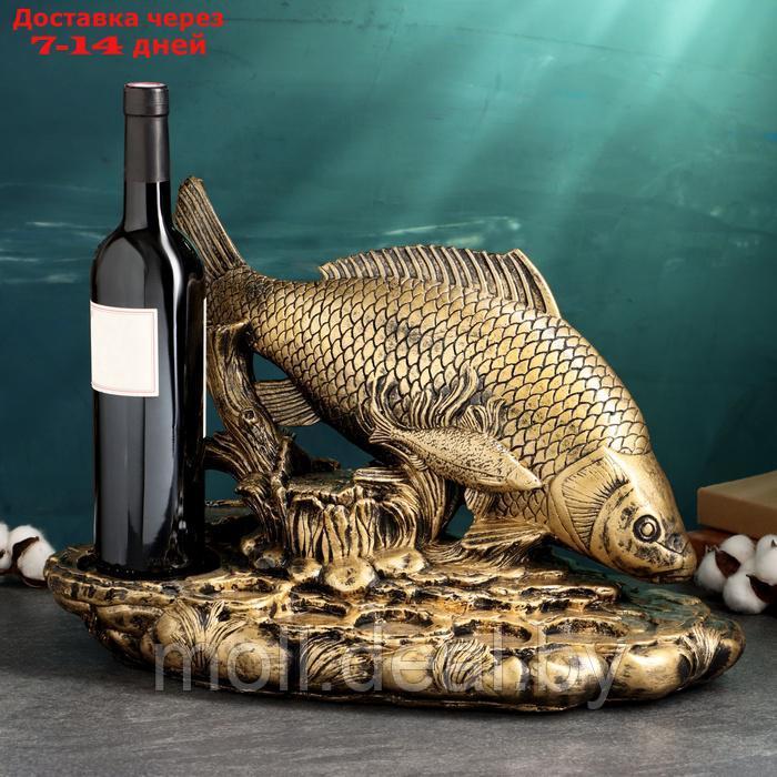 Подставка под бутылку и бокалы "Рыбалка" 30х45х25см
