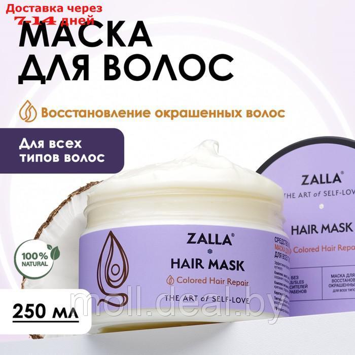 Маска для волос ZALLA "Восстановление окрашенных волос", 250 мл - фото 1 - id-p227078638