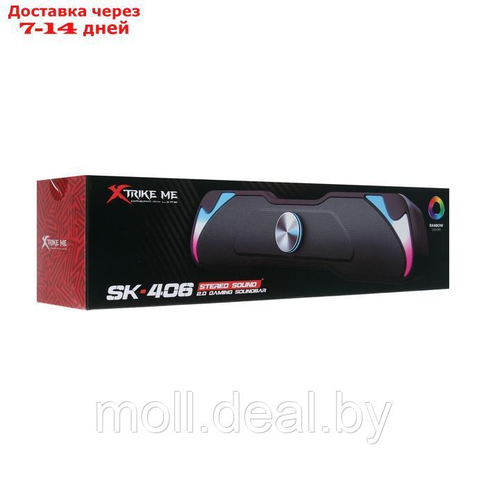 Саундбар Xtrike Me SK-406, 2х3 Вт, подсветка, USB, чёрный - фото 6 - id-p227086574