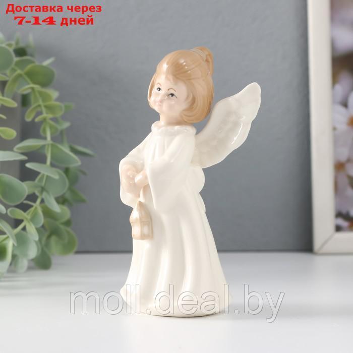 Сувенир керамика "Девочка-ангел с фонариком" 8,5х5,3х12,5 см - фото 2 - id-p227081610