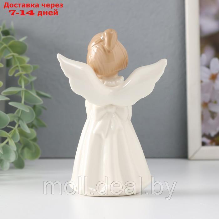 Сувенир керамика "Девочка-ангел с фонариком" 8,5х5,3х12,5 см - фото 3 - id-p227081610
