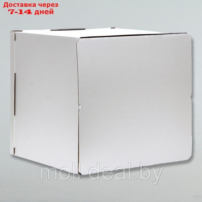 Кондитерская упаковка, с окном, "Круг", белая, 50 х 50 х 50 см - фото 4 - id-p226885451