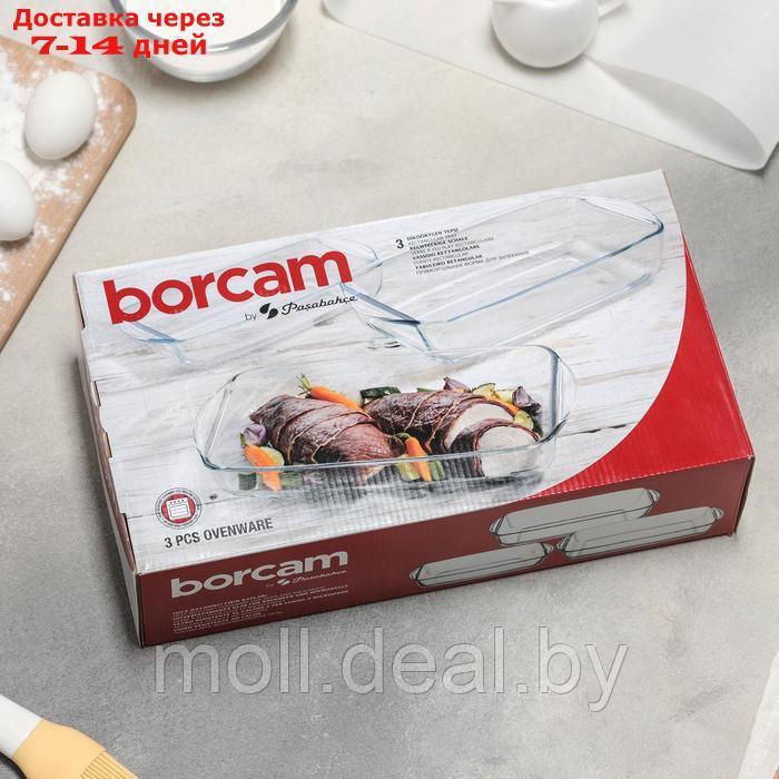 Набор прямоугольной посуды для запекания Borcam, 3 предмета: 1,3 л, 1,95 л, 2,75 л - фото 4 - id-p226884491