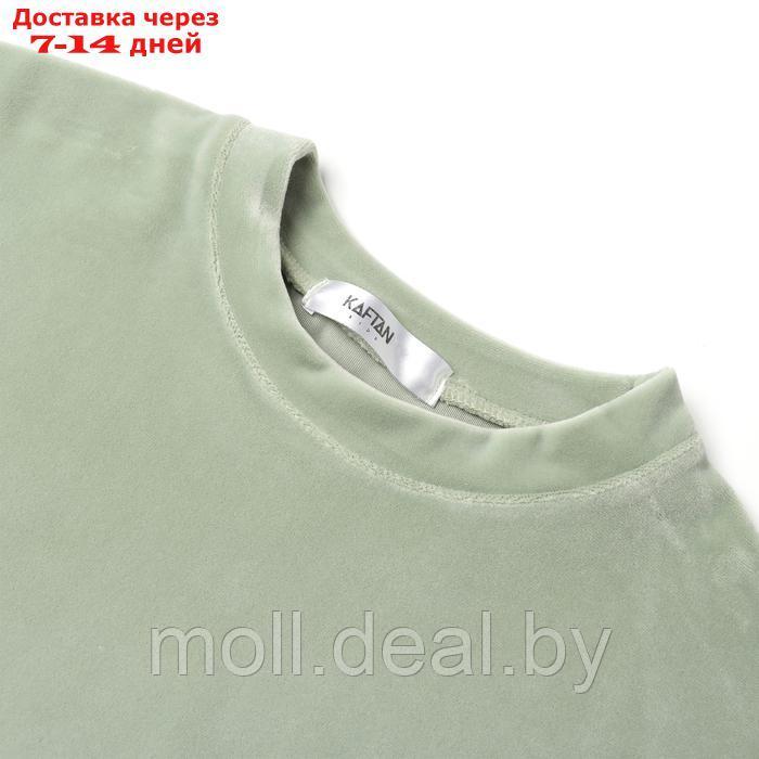 Костюм детский (футболка, шорты) KAFTAN Plushy р.30 (98-104), зеленый - фото 3 - id-p227084595