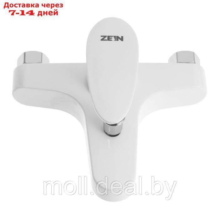 Смеситель для ванны ZEIN Z3674, однорычажный, без душевого набора, ABS-пластик, белый - фото 3 - id-p226890311