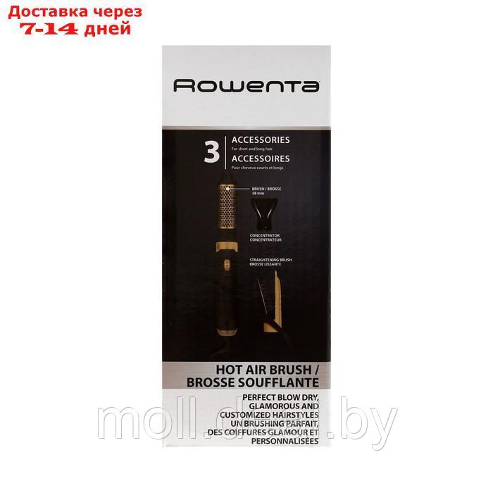 Фен-щетка Rowenta Magic Nature CF7826F0, 1200Вт, 2 скорости, 2 режима, чёрно-золотистый - фото 2 - id-p227091558