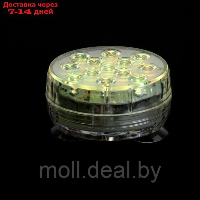 Светильник подводный с ПДУ, 13 LED, 4 Вт, IP68, RGB, таймер, от батареек 3*AAA (не в компл.) 99494 - фото 7 - id-p227077641