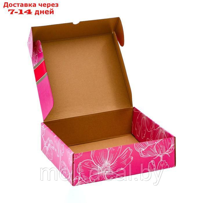 Подарочная коробка "Презент", 27 х 31,5 х 9 см - фото 5 - id-p226885459