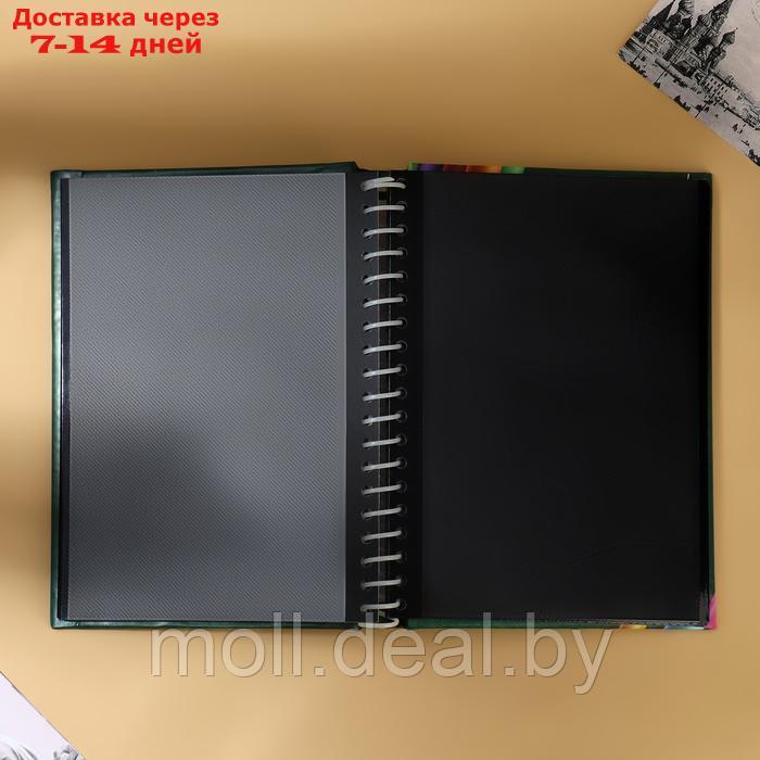 Фотоальбом "Выпускник школы", 20 магнитных листов, цвет страниц чёрный - фото 3 - id-p227088578