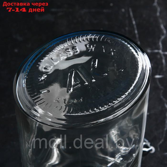 Банка стеклянная для сыпучих продуктов "Бейзи шефти", крышка серая, 1.9 л, Иран - фото 4 - id-p227102195