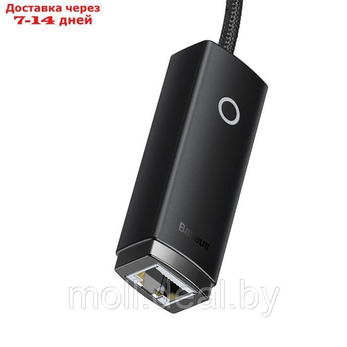 Адаптер Baseus Ethernet Adapter, Type-C - RJ45 (100Mbps), черный - фото 6 - id-p227090575