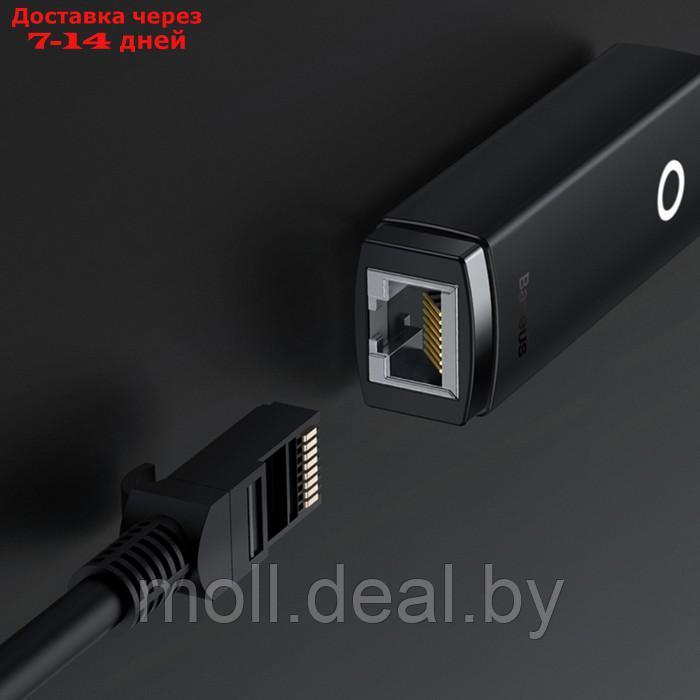Адаптер Baseus Ethernet Adapter, Type-C - RJ45 (100Mbps), черный - фото 9 - id-p227090575