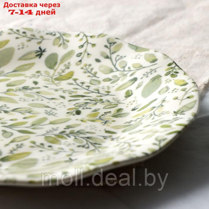 Тарелка керамическая "Летний день", 21.5 см, цвет белый - фото 3 - id-p227076657