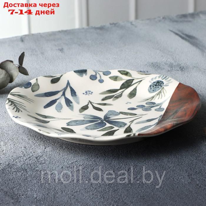 Тарелка керамическая "Фьюжен", 21.5 см, цвет белый - фото 3 - id-p227076658