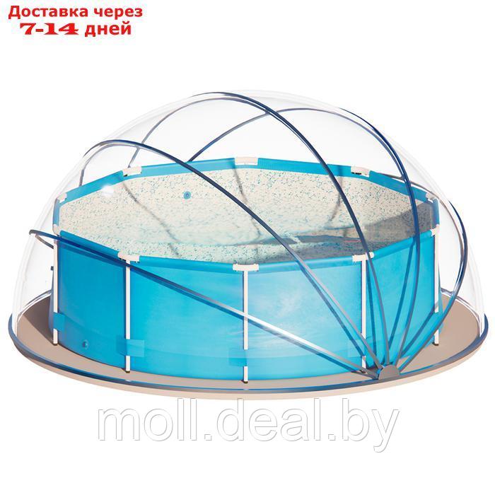 Купол-тент для бассейна d=360 см, цвет синий - фото 3 - id-p227074679