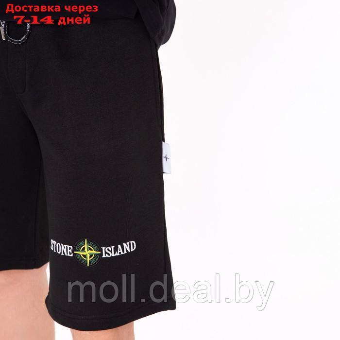 Костюм мужской (футболка/шорты), цвет чёрный/принт МИКС, размер M - фото 5 - id-p227102207