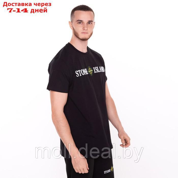 Костюм мужской (футболка/шорты), цвет чёрный/принт МИКС, размер M - фото 6 - id-p227102207