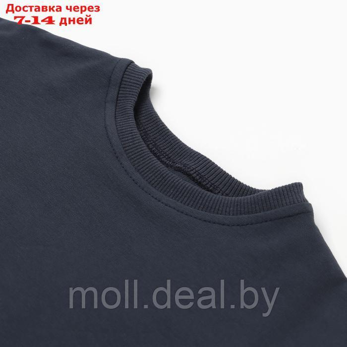 Костюм детский (футболка,шорты), цвет серый, рост 110 - фото 2 - id-p227083622
