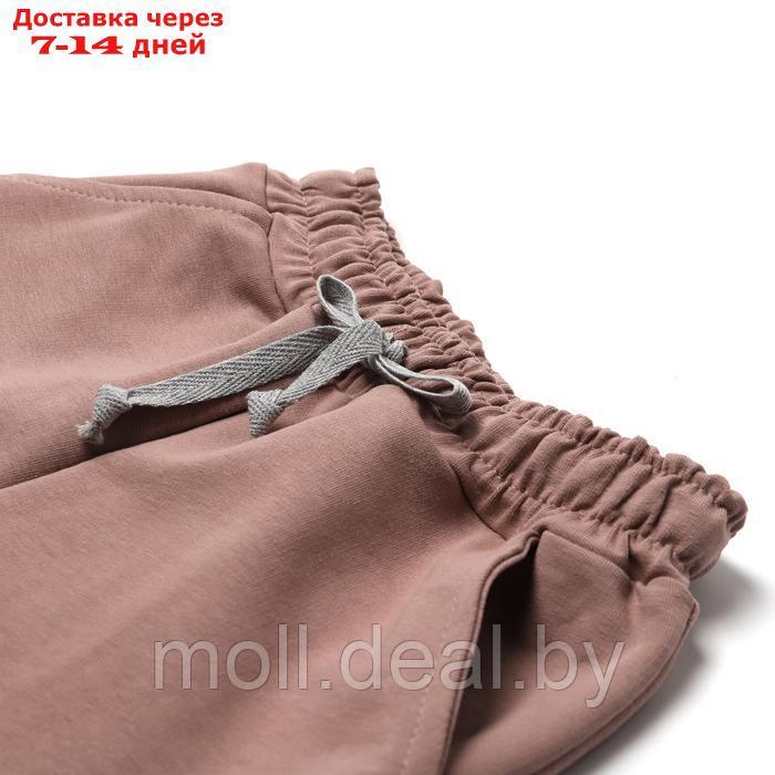 Костюм детский (футболка,шорты), цвет коричневый, рост 122 - фото 4 - id-p227083623