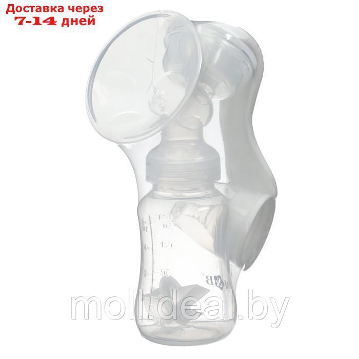 Молокоотсос ручной с бутылкой КЛ, 150мл, цвет белый - фото 2 - id-p227087586