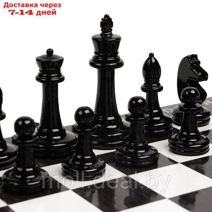Шахматы, доска дерево 37 х 37 см, король h-8.8 см d-3.8 см, пешка h-4.2 см d-2.7 см - фото 3 - id-p227104334