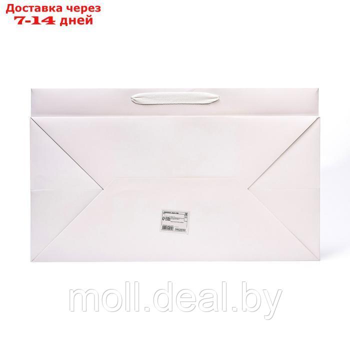 Пакет подарочный с окном, белый, 50 х 30 х 25 см - фото 4 - id-p226885474