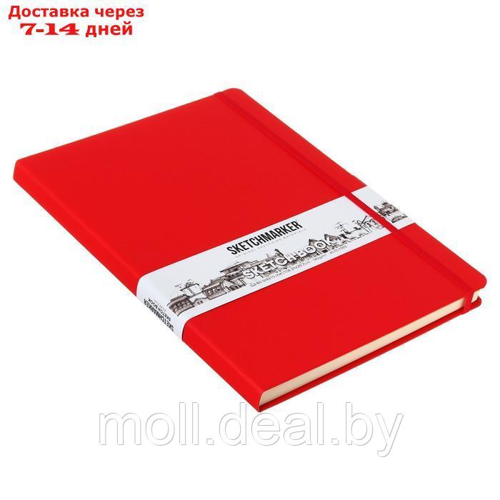 Скетчбук Sketchmarker, 210 х 300 мм, 80 листов, красный, блок 140 г/м2 - фото 2 - id-p227102261