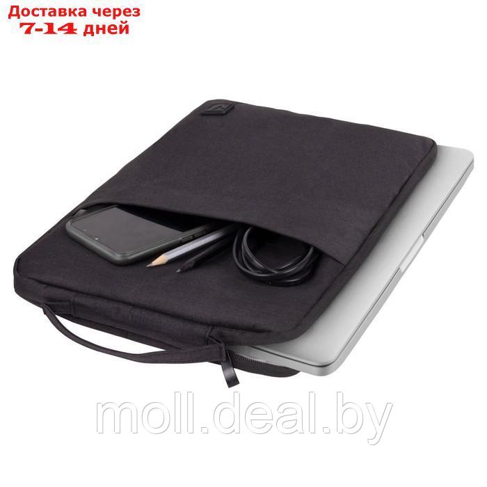 Сумка для ноутбука BRAUBERG Option, 35.5 х 24 х 2.5 см, с ручкой и карманом, чёрная - фото 2 - id-p227079650
