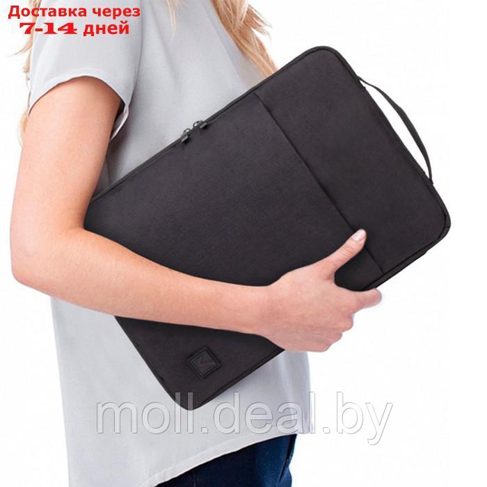 Сумка для ноутбука BRAUBERG Option, 35.5 х 24 х 2.5 см, с ручкой и карманом, чёрная - фото 7 - id-p227079650