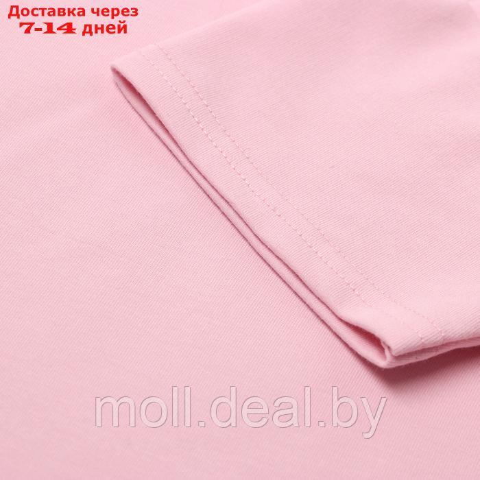 Костюм детский для девочки (футболка,шорты), цвет розовый, рост 110 - фото 3 - id-p227083629