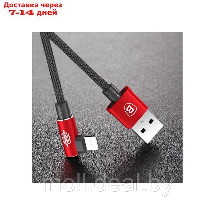Кабель Baseus, MVP Elbow Type, Lightning - USB, 2 А, 1 м, угловой, красный - фото 8 - id-p227090589