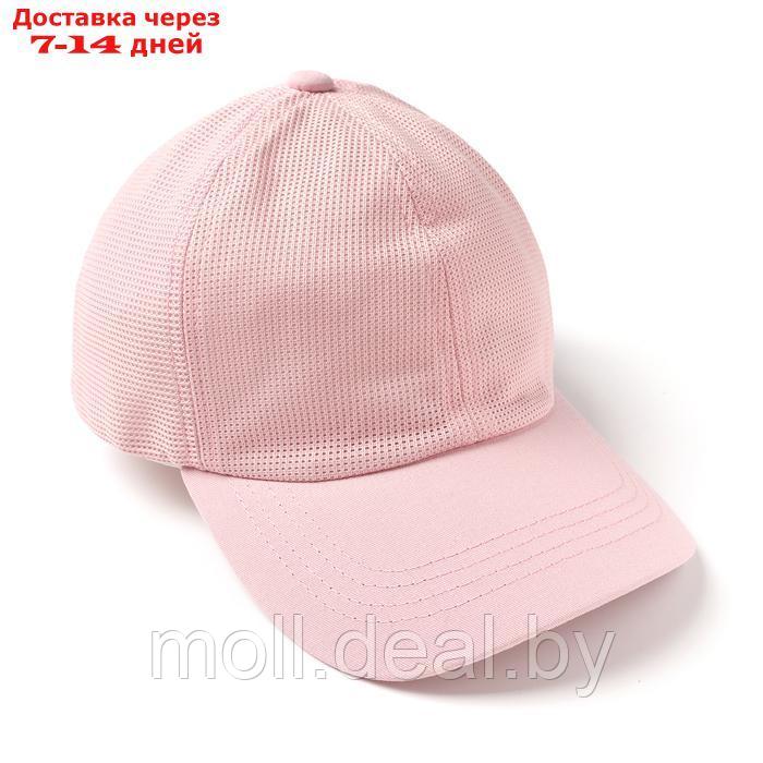 Кепка "Бейсболка" для девочки, цвет розовый, размер 52-54 - фото 1 - id-p227084620